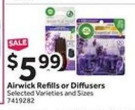 Airwick Refills or Diffusers