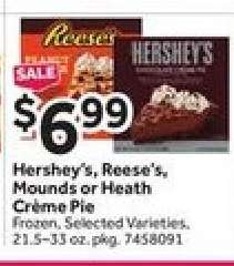Hershey's, Reese's, Mounds or Heath Crème Pie