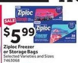 Ziploc Freezer or Storage Bags