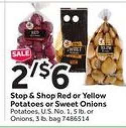 Stop & Shop Red or Yellow Potatoes or Sweet Onions