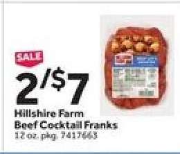 Hillshire Farm Beef Cocktail Franks