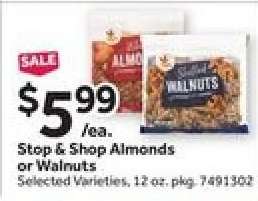 Stop & Shop Almonds or Walnuts