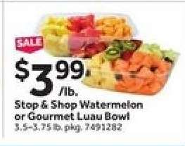 Stop & Shop Watermelon or Gourmet Luau Bowl