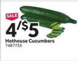 Hothouse Cucumbers
