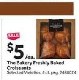 The Bakery Freshly Baked Croissants