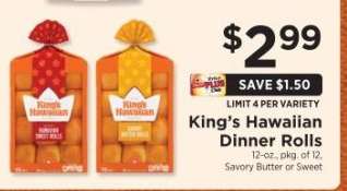 King's Hawaiian Dinner Rolls