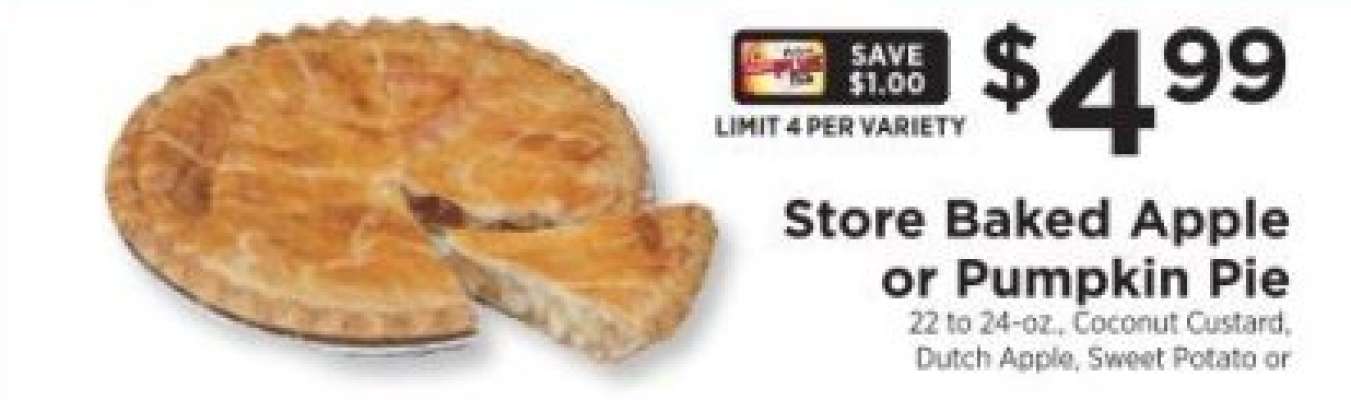 Store Baked Apple or Pumpkin Pie