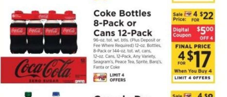 Coke Bottles 8-Pack or Cans 12-Pack