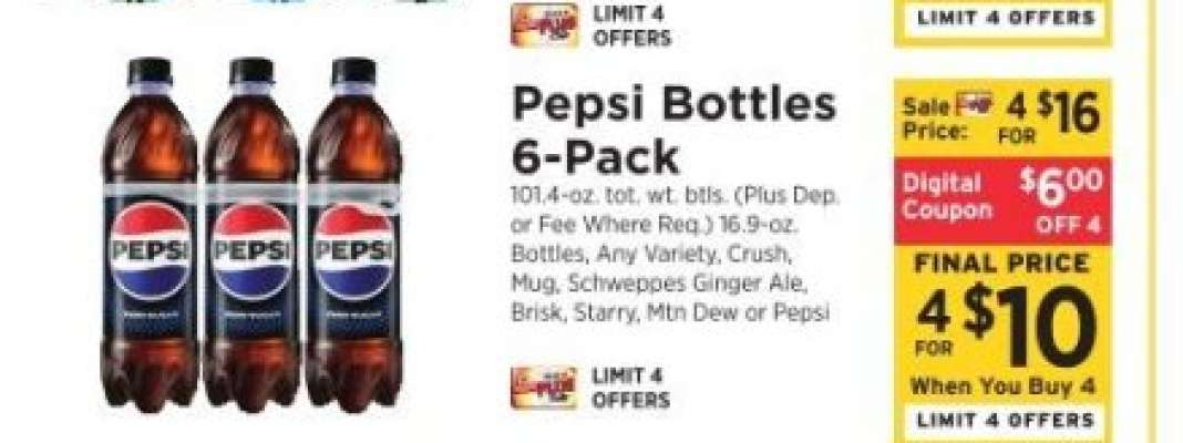 Pepsi Bottles 6-Pack