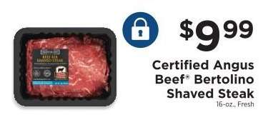 Certified Angus Beef Bertolino Shaved Steak