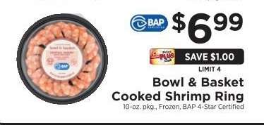 Bowl & Basket Cooked Shrimp Ring