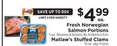 Fresh Norwegian Salmon Portions