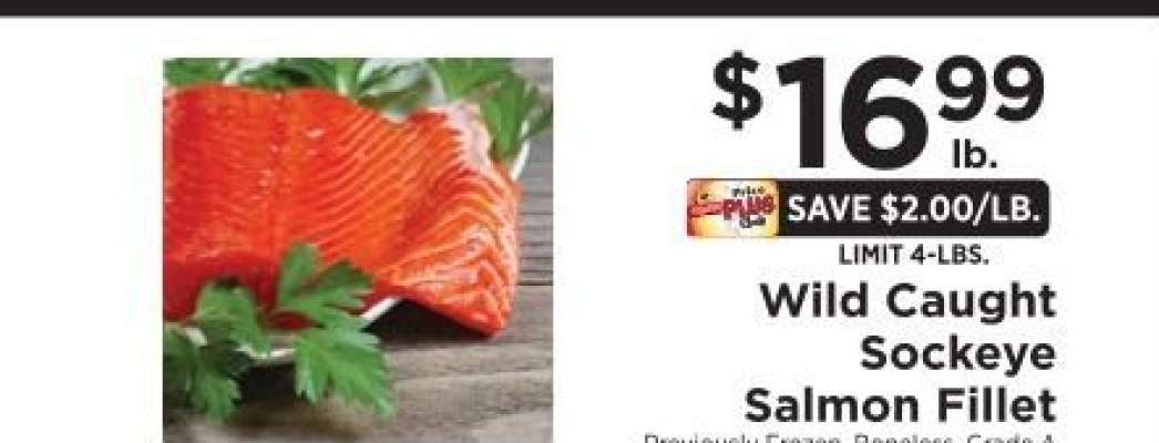 Wild-Caught Sockeye Salmon Fillet