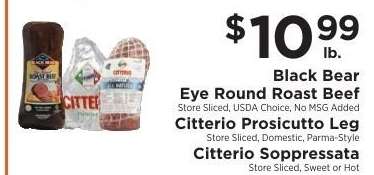 Black Bear Eye Round Roast Beef