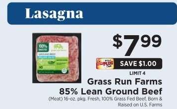 Grass Run Farms 85% Lean Ground Beef