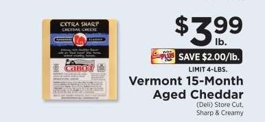 Vermont 15-Month Aged Cheddar