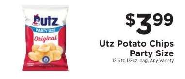 Utz Potato Chips Party Size