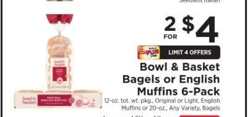 Bowl & Basket Bagels or English Muffins 6-Pack
