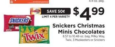 Snickers Christmas Minis Chocolates