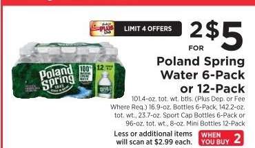 Poland Spring Water 6-Pack or 12-Pack