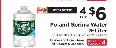 Poland Spring Water 3-Liter