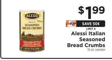 Alessi Italian Seasoned Bread Crumbs