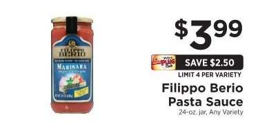 Filippo Berio Pasta Sauce
