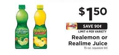 ReaLemon or ReaLime Juice