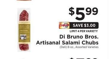 Di Bruno Bros. Artisanal Salami Chubs