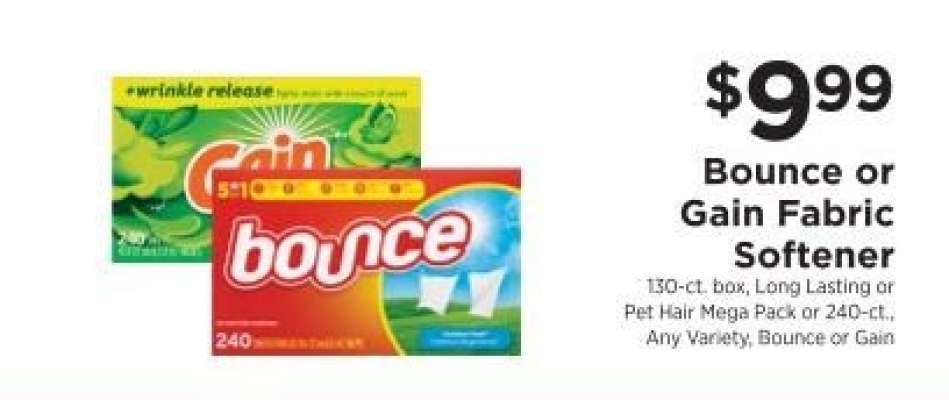 Bounce or Gain Fabric Softener