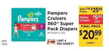 Pampers Cruisers 360 Super Pack Diapers