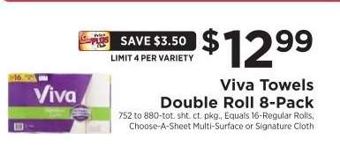 Viva Towels Double Roll 8-Pack