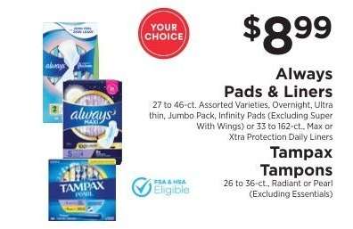 Always Pads & Liners / Tampax Tampons
