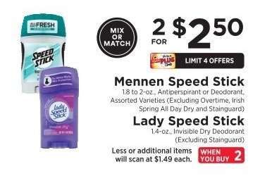 Mennen Speed Stick / Lady Speed Stick
