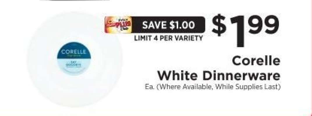 Corelle White Dinnerware