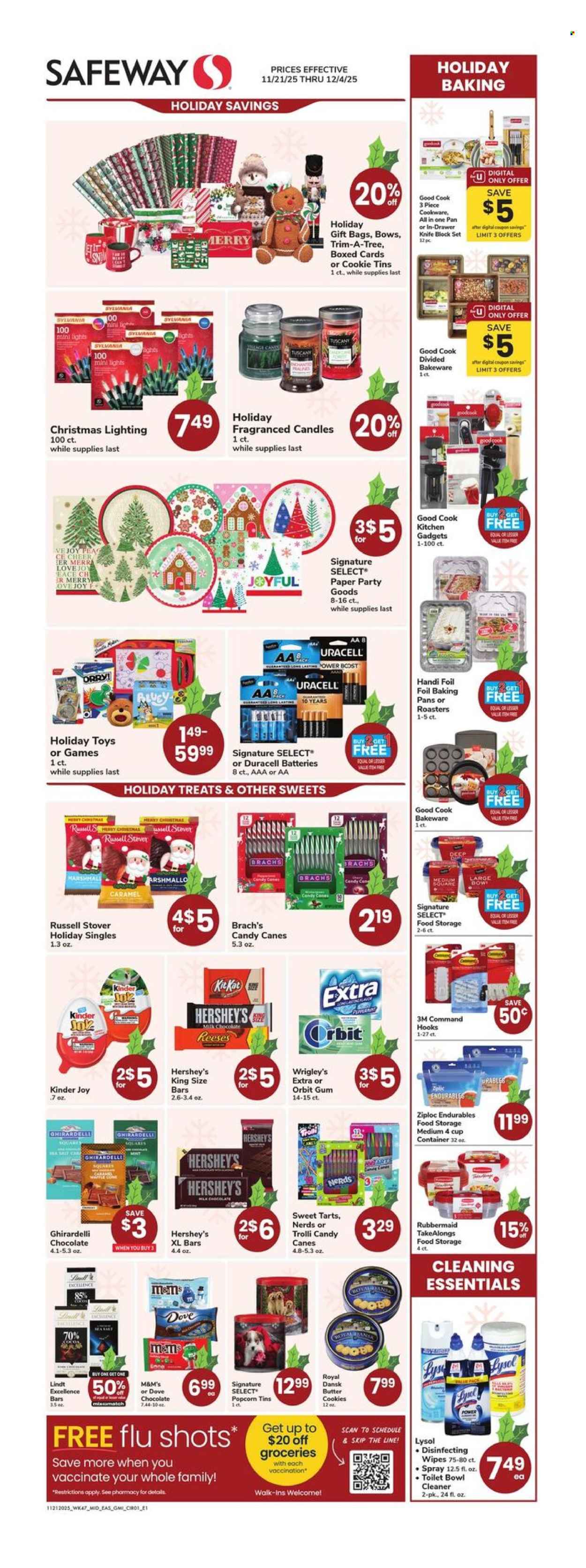 Safeway ad - 11/21/2025 - 12/04/2025. Page 1