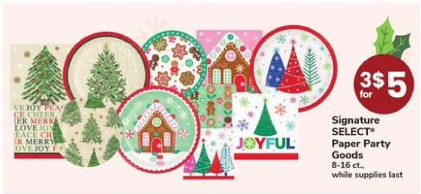 Signature Select Paper Party Goods