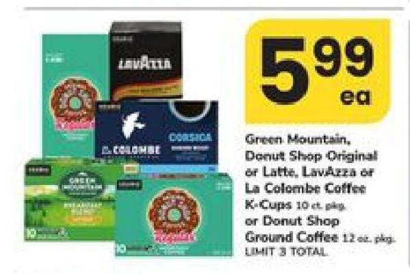 Green Mountain, Donut Shop, LavAzza, La Colombe Coffee