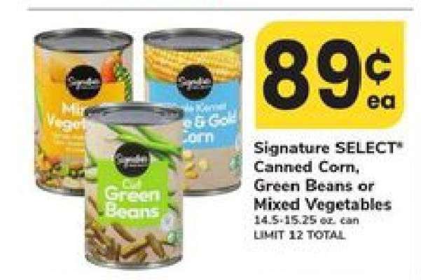Signature SELECT Canned Vegetables