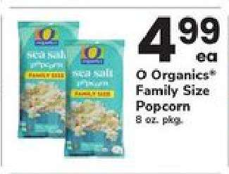 O Organics Family Size Popcorn