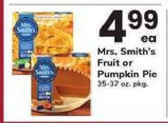 Mrs. Smith's Fruit or Pumpkin Pie