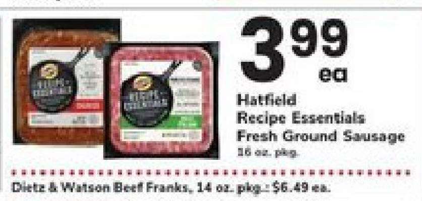 Hatfield Recipe Essentials Fresh Ground Sausage