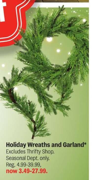 Holiday Wreaths and Garland