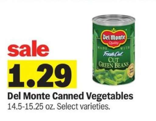 Del Monte Canned Vegetables
