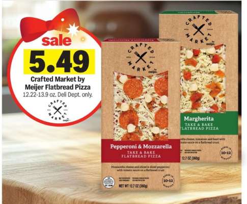 Crafted Market by Meijer Flatbread Pizza