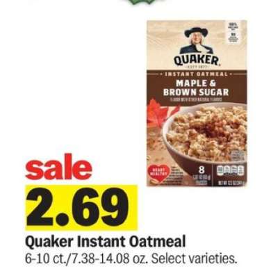 Quaker Instant Oatmeal
