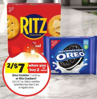 Oreo Cookies or Ritz Crackers