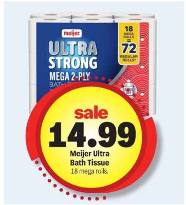 Meijer Ultra Bath Tissue