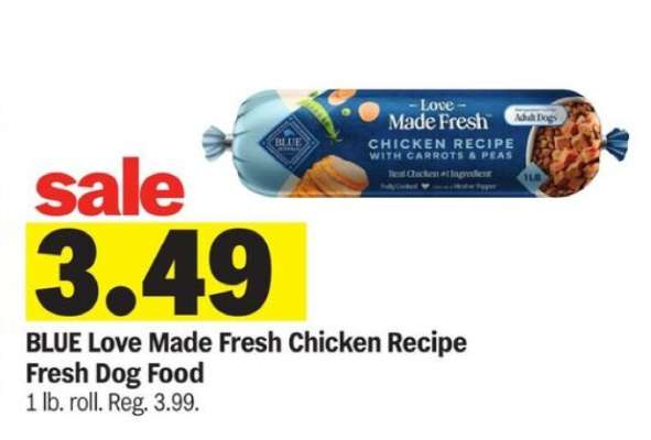 BLUE Love Made Fresh Chicken Recipe Fresh Dog Food