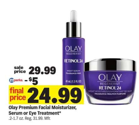 Olay Premium Facial Moisturizer, Serum or Eye Treatment